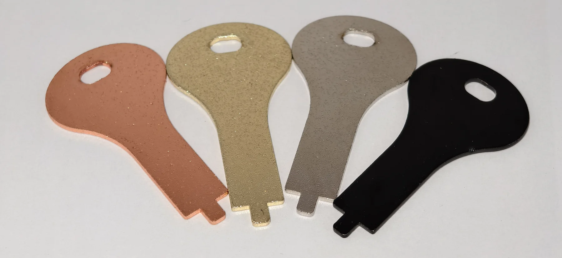 Colour-finished slatwall hooks